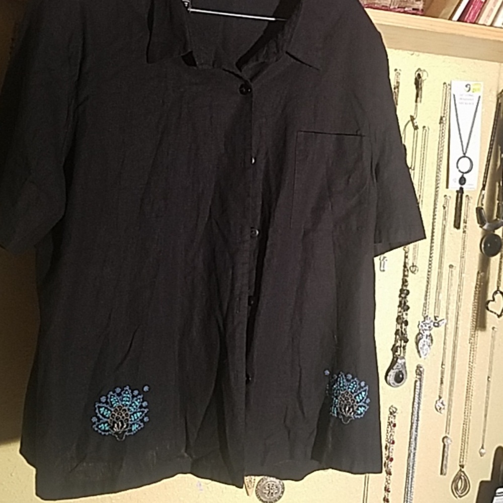 🖐5/$25🖐Vintage 4X A.K.C. BUTTON UP SHORT SLEEVE